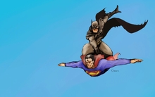 batman dc comics superman 1366x768 wallpaper 